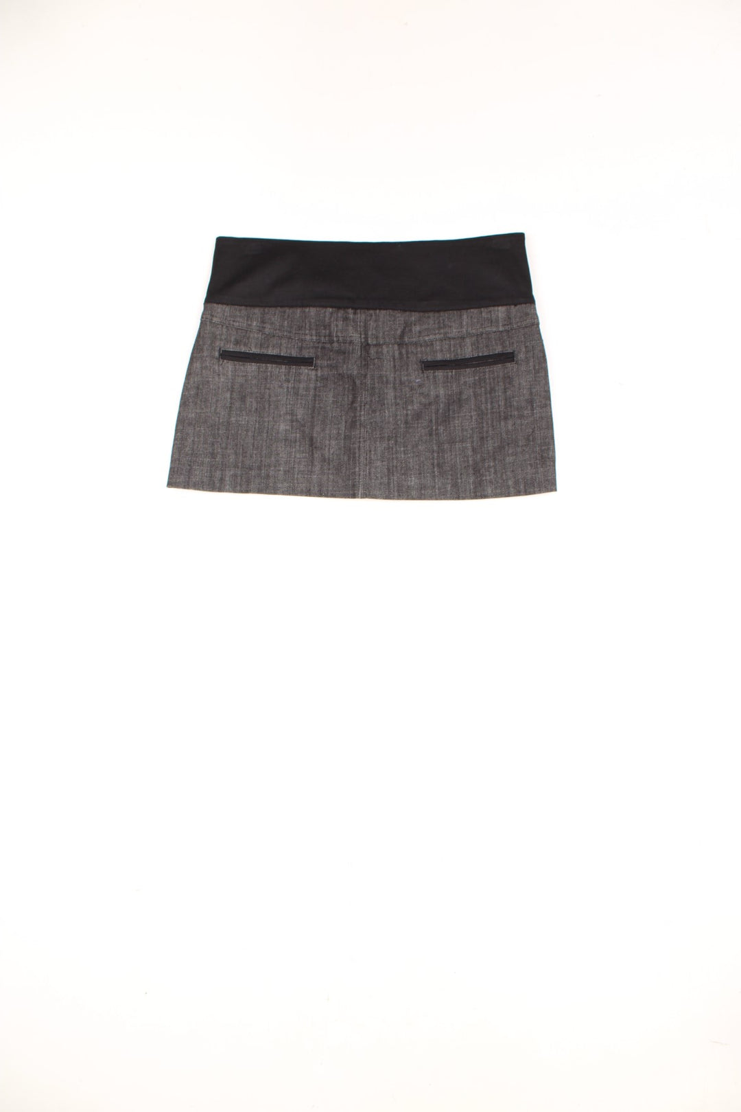 Y2K Pilot low rise mini skirt. Denim mini skirt with silver sequin panel at the front. good condition Size in Label: S/M - Measures like a womens 6 (XS) Our Measurements: Waist: 32 inches Length: 12 inches Please ensure you check all measurements