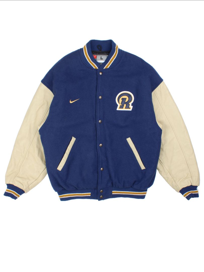 Nike St. Louis Rams NFL Varsity Jacket (Size L) – VintageFolk Nike St. Louis Rams NFL Varsity Jacket (Size L) – VintageFolk