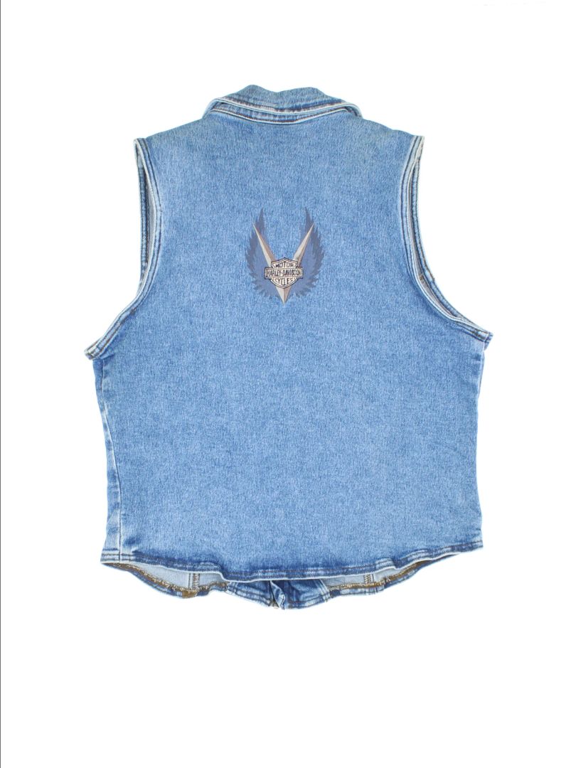 Harley-Davidson Denim Waistcoat (Size XS)