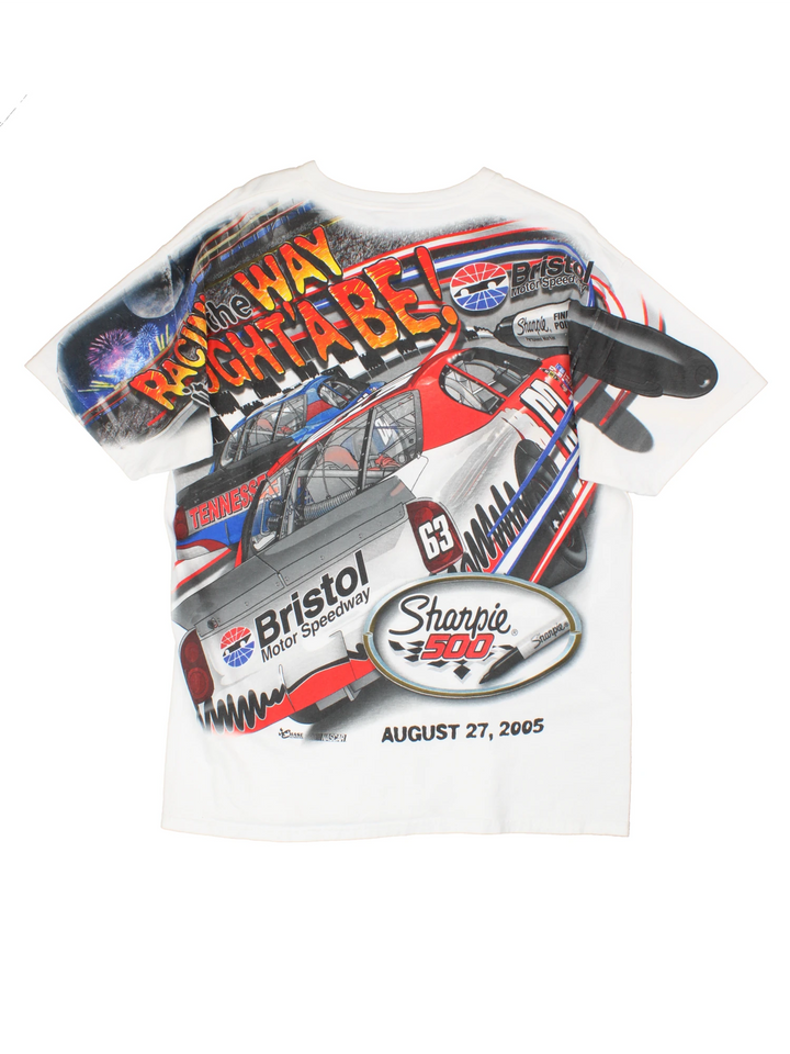 2005 NASCAR Bristol Motor Speedway Racing T-Shirt (Size L)