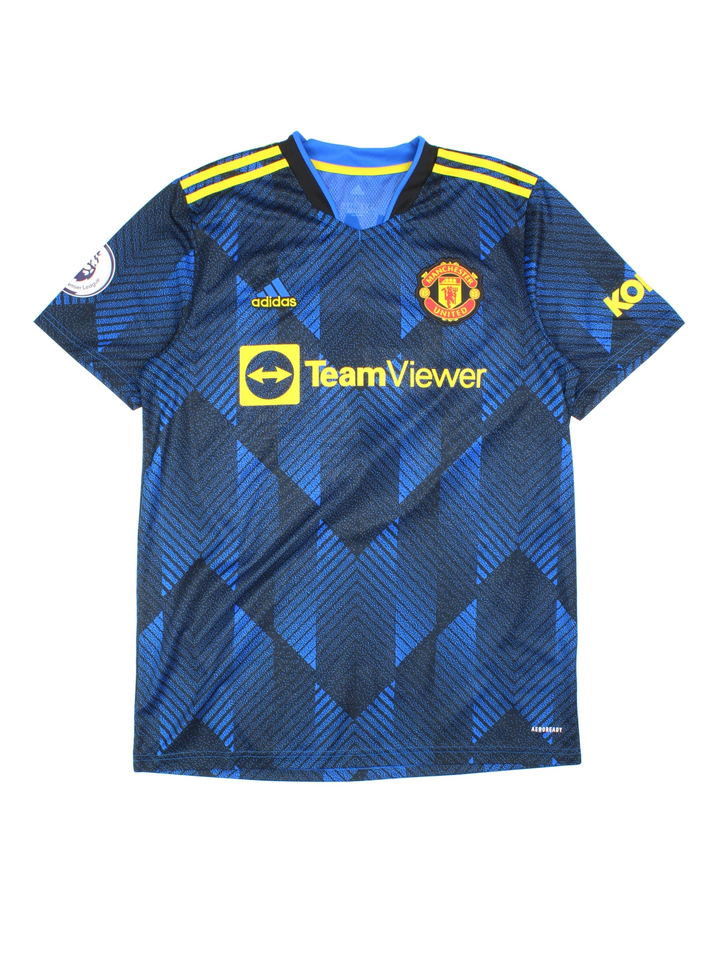 Manchester United 2021-22 Ronaldo #7 Adidas Third Football Shirt (Size L)