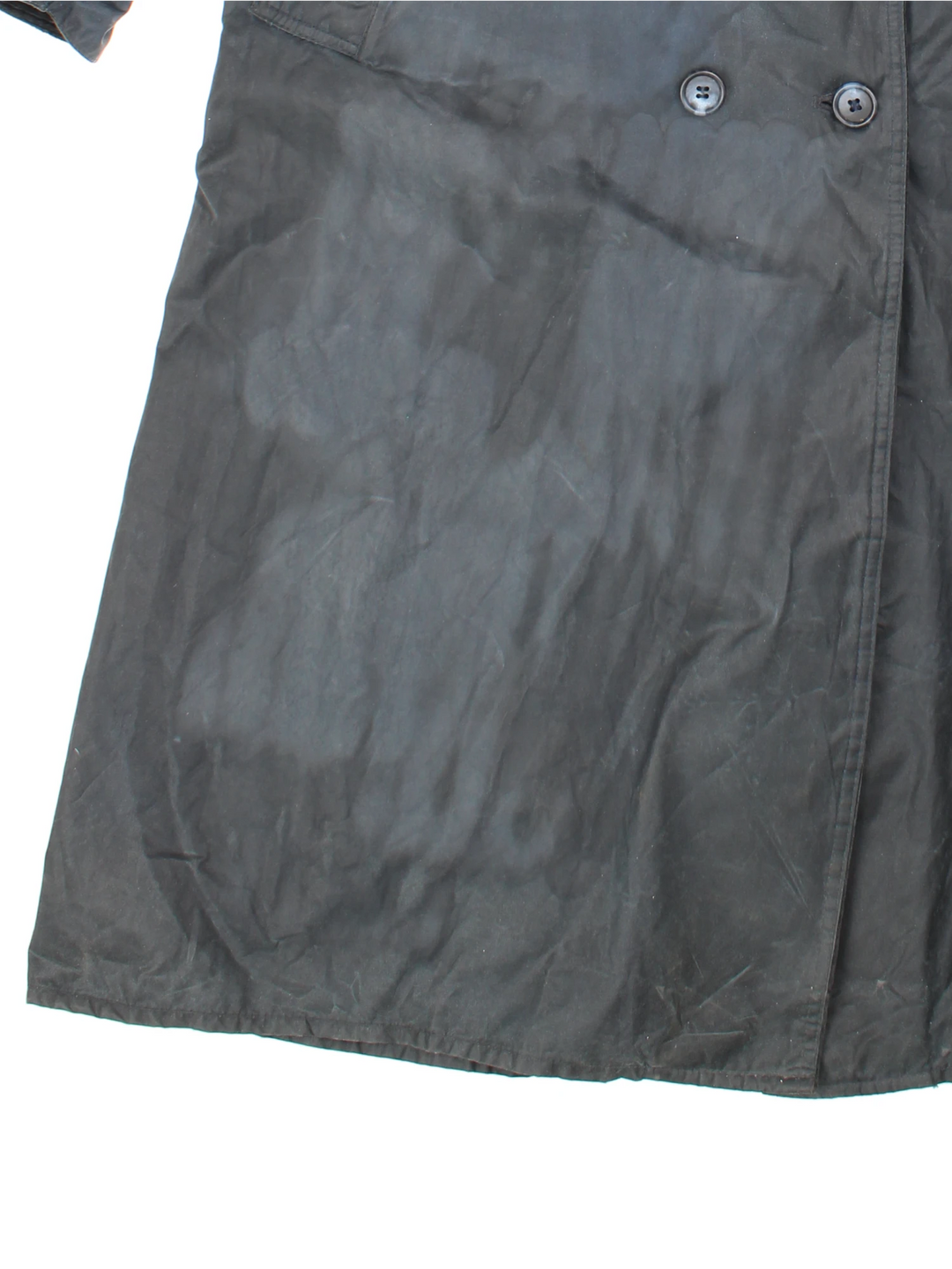 Barbour Waxed Trench Coat (Size L)