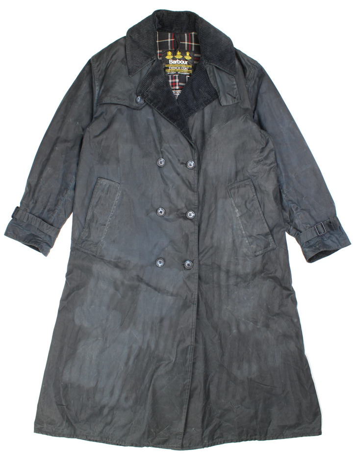 Barbour Waxed Trench Coat (Size L)