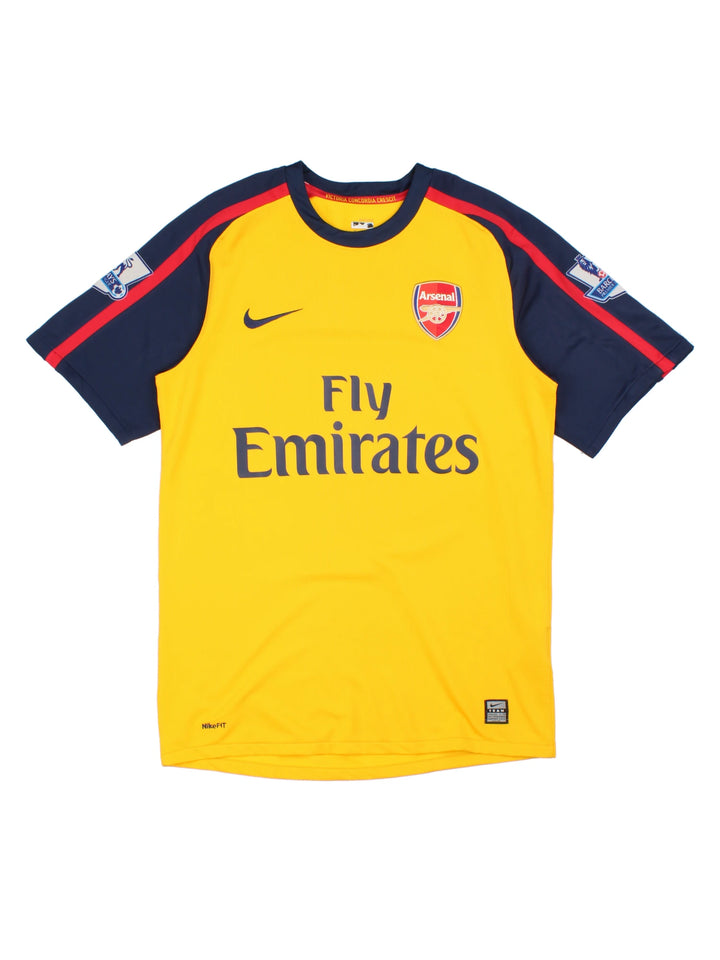 Arsenal 2008-09 Nasri #8 Away Football Shirt (Size S)