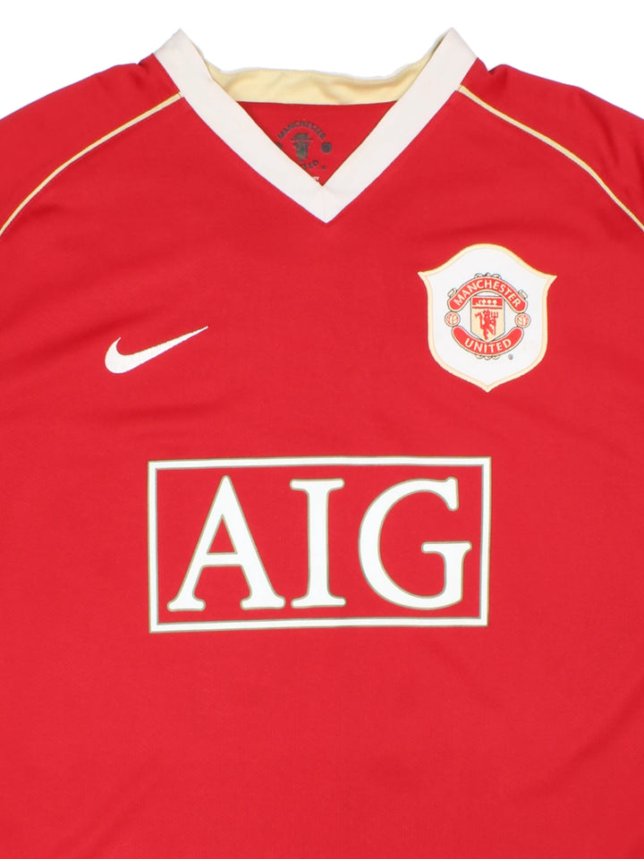 Manchester United 2006-2007 Nike Home Football Shirt (Size L)