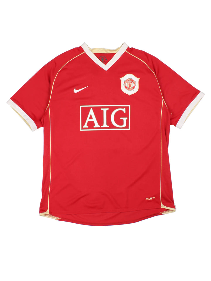 Manchester United 2006-2007 Nike Home Football Shirt (Size L)