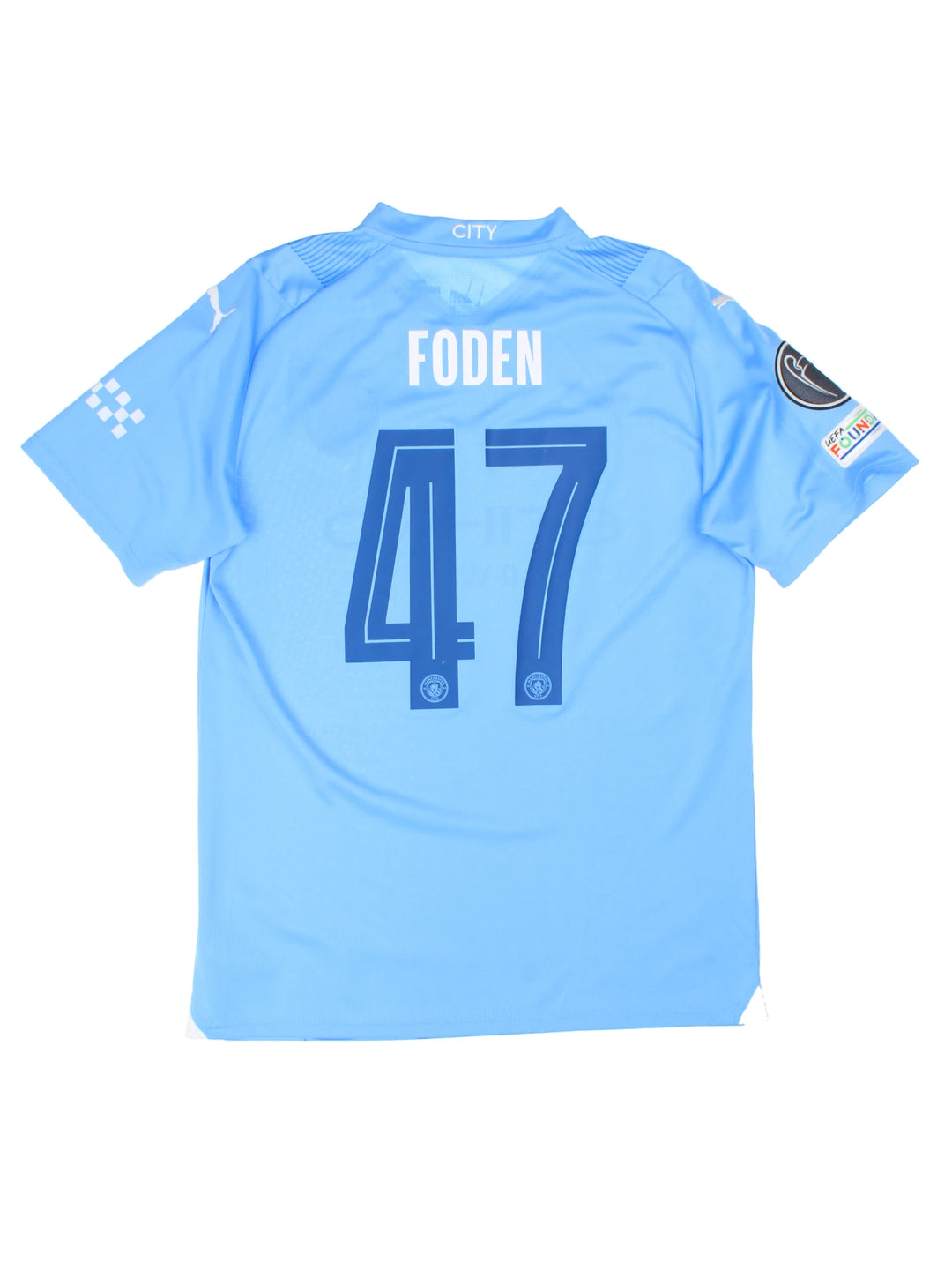 Manchester City 2023-24 Foden #47 Home Football Shirt (Size L)