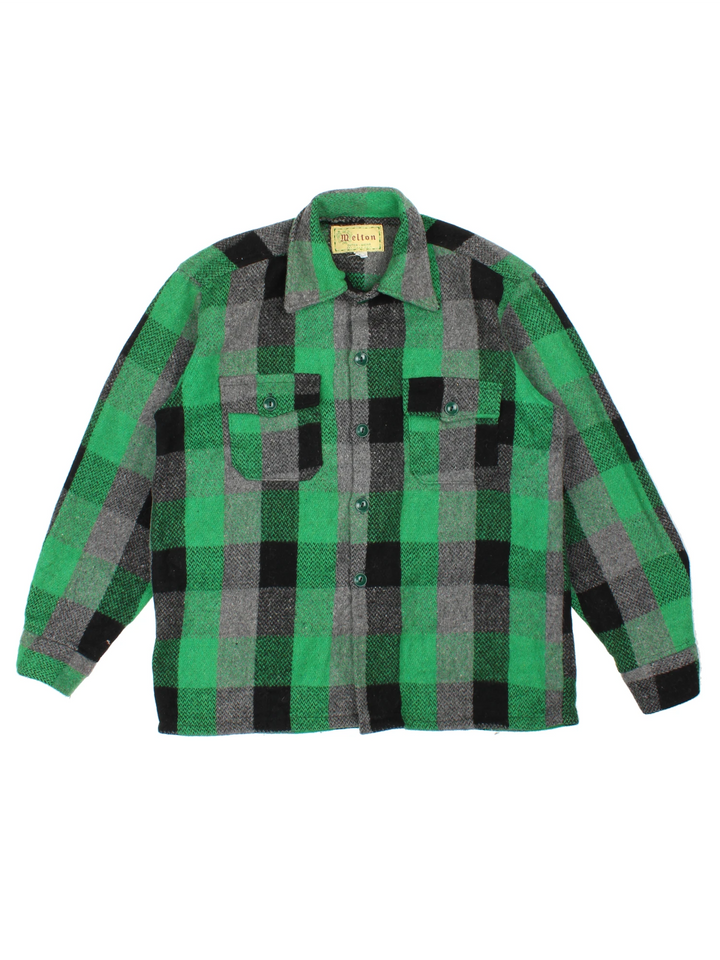 Vintage 60's Melton Flannel Jacket (Size M)