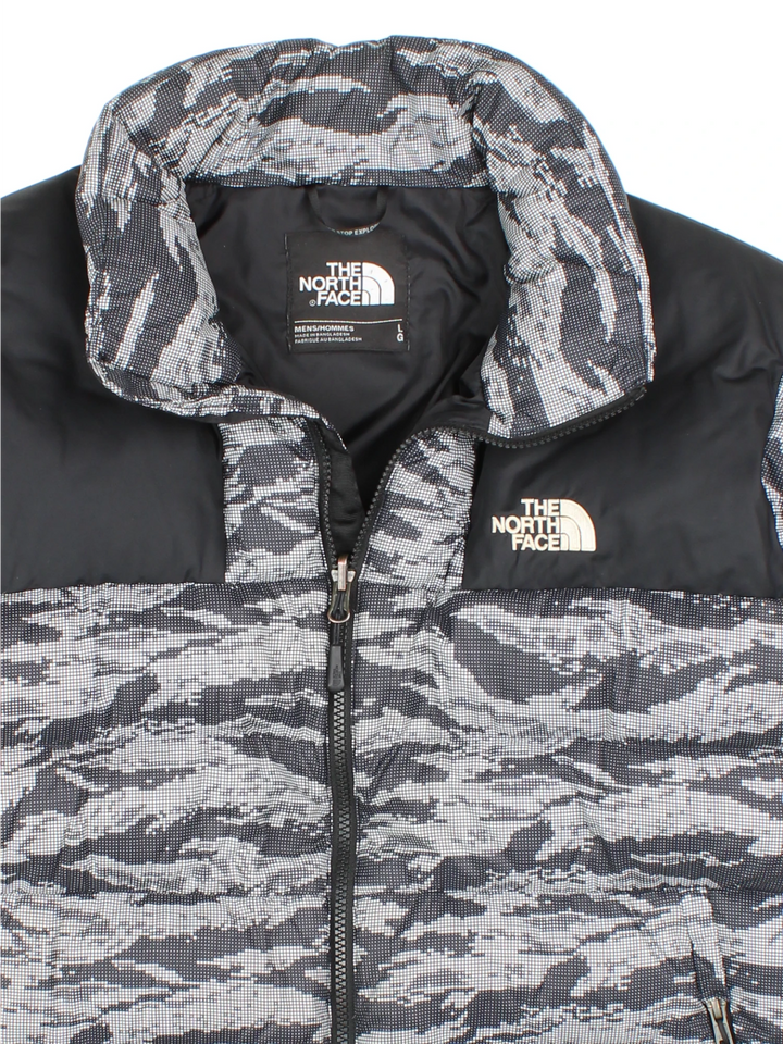 The North Face Camo Nuptse Puffer Jacket (Size L)