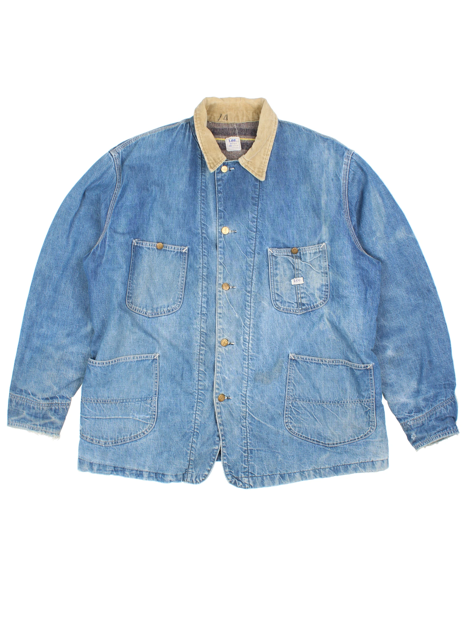60s Lee Blanket Lined Denim Chore Coat (Size XXL) – VintageFolk