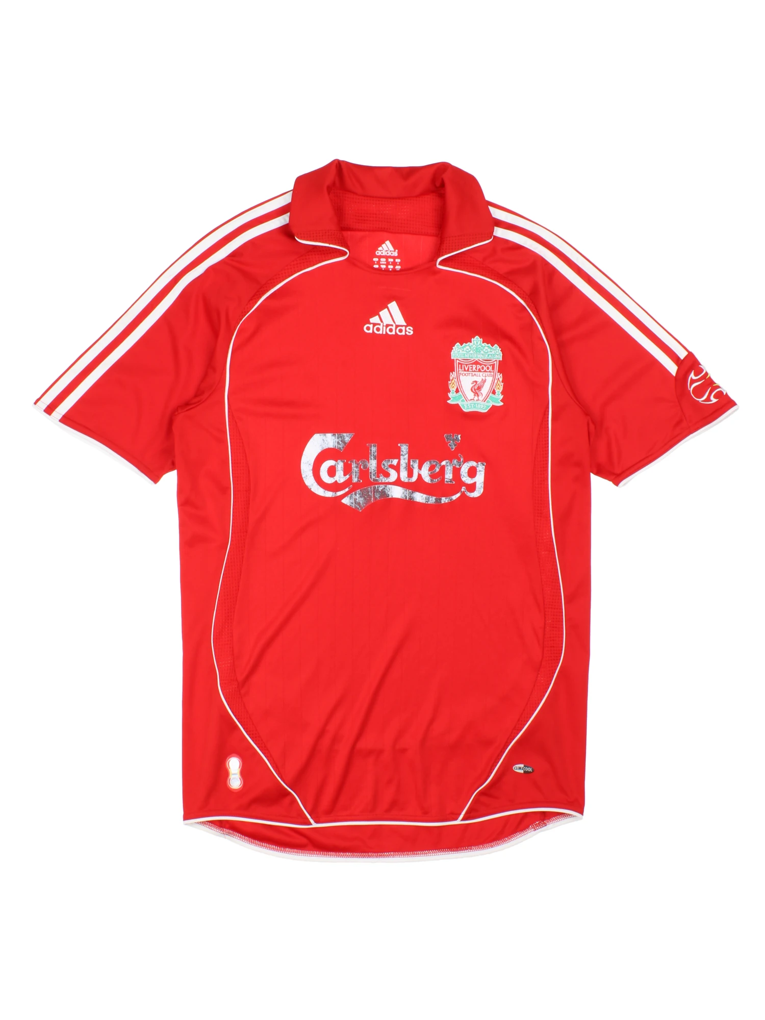 06-08 Adidas Liverpool F.C. Home Football Shirt (Size S) – VintageFolk