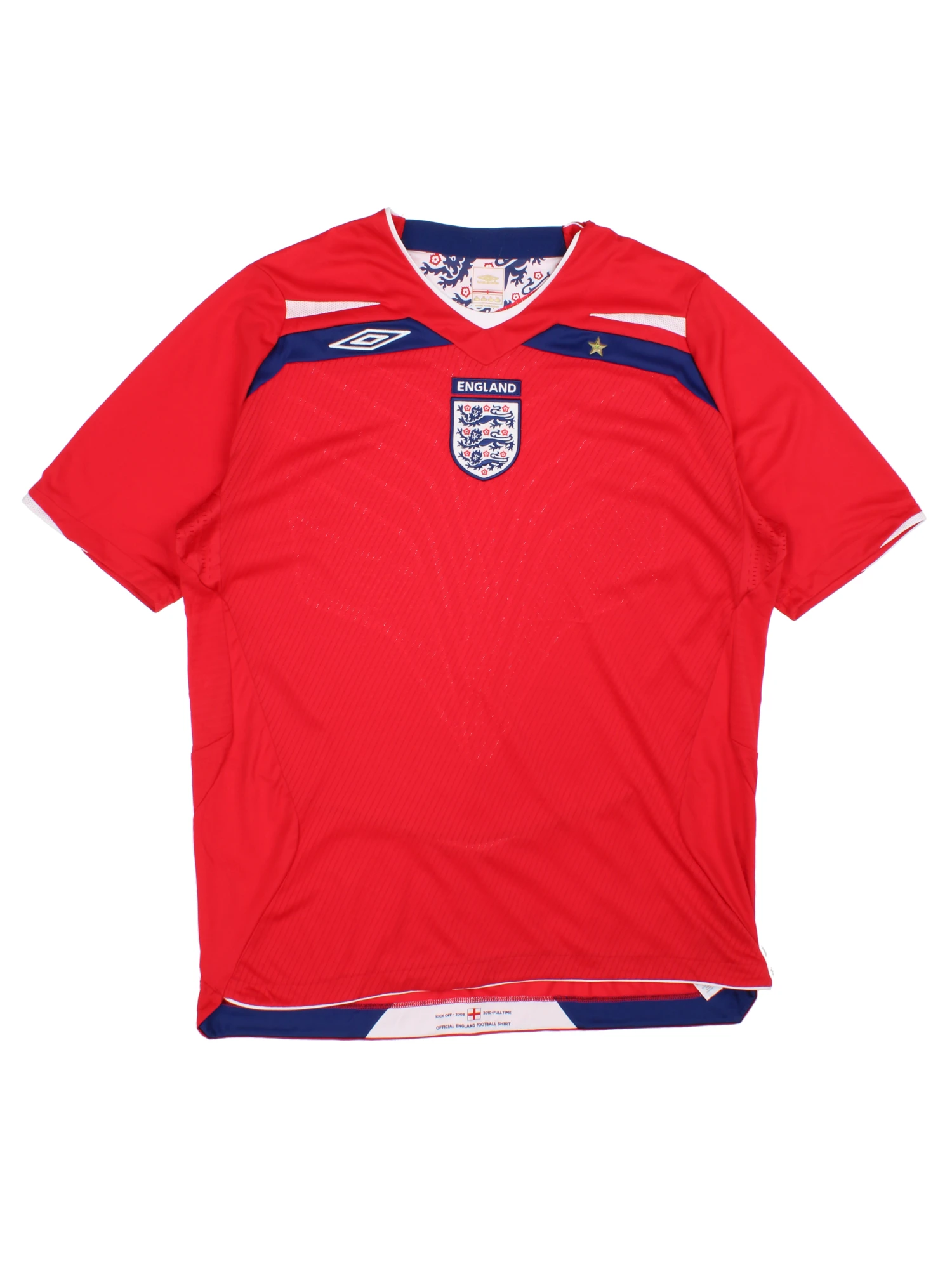 08-10 Umbro England Away Football Shirt (Size XL) – VintageFolk