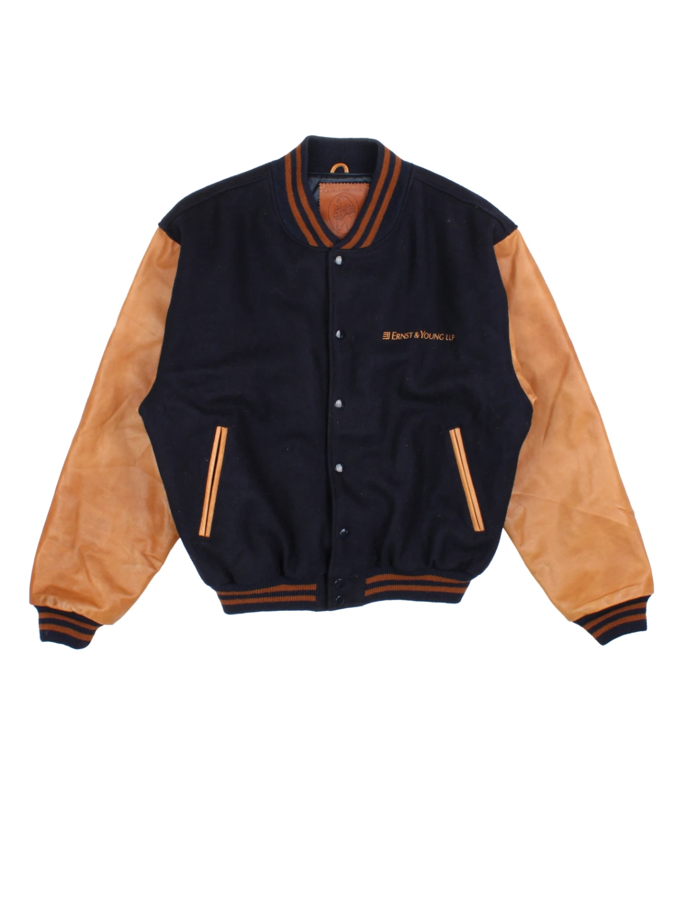 80's Golden Bear Ernest & Young Varsity Jacket (Size L) – VintageFolk