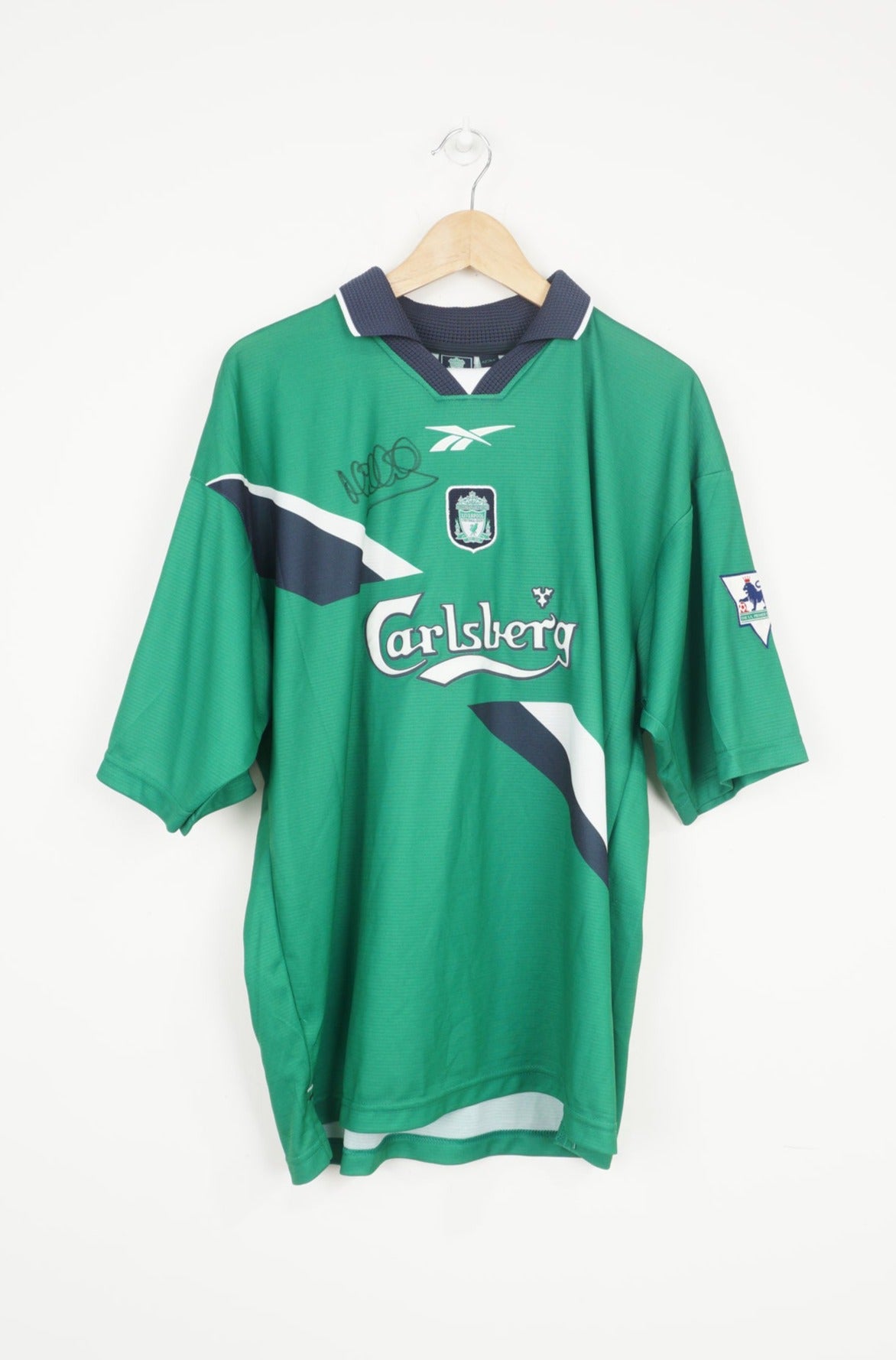 Carlsberg Jersey Liverpool Old Kit Carlsberg Green And White