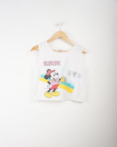 Vintage 1986 Disney Europe cotton vest top with printed Mickey Mouse good condition Size in Label: S Our Measurements: Chest: 18 inchesLength: 18 inches