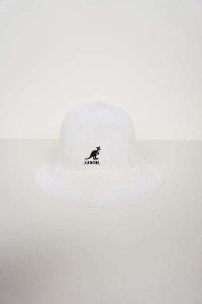 Vintage Kangol white rounded bucket hat 