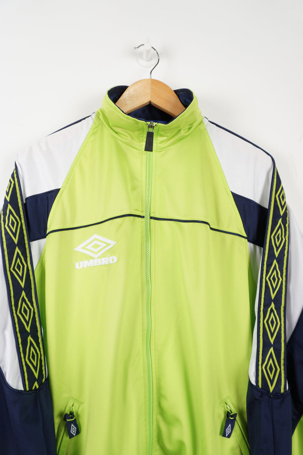 Vintage Umbro Neon Green Tracksuit Top