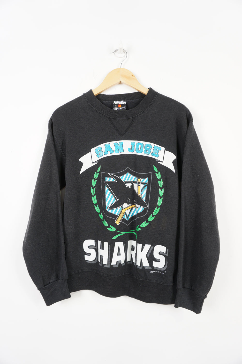 Vintage San Jose Sharks NHL Hockey Crewneck Sweatshirt Men Women