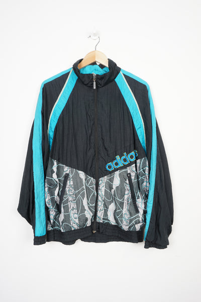 90's Adidas track jacket with full zip and embroidered logo