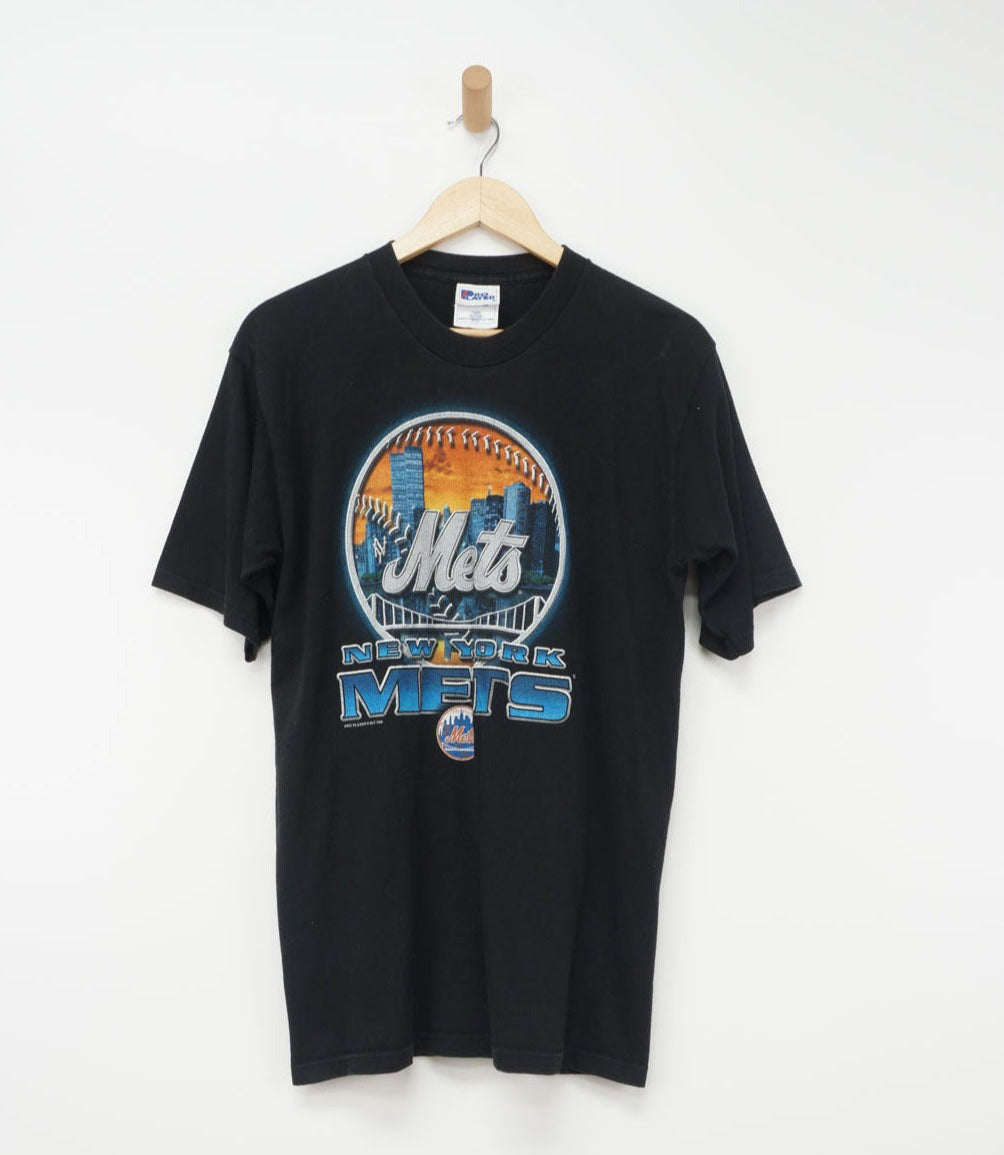 Vintage MLB New York Mets 1998 Black Graphic T-Shirt – VintageFolk