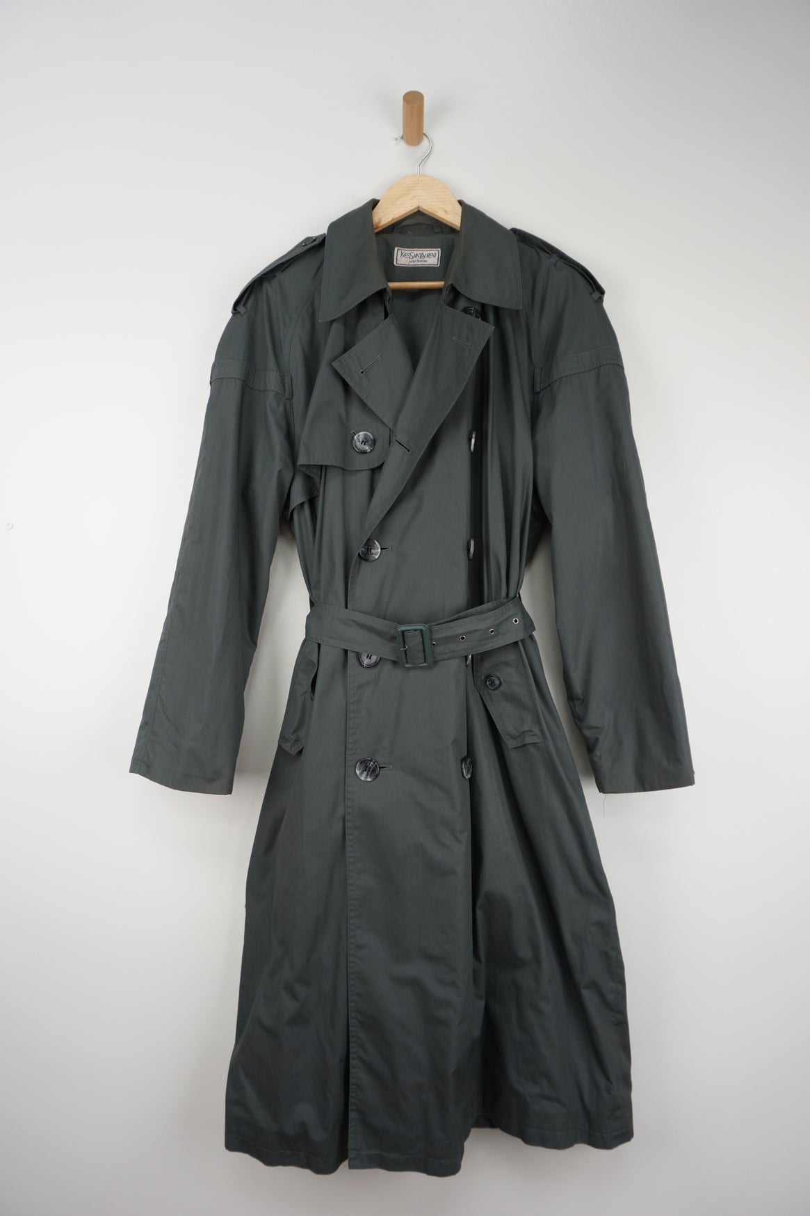 Ysl trench coat mens Clearance