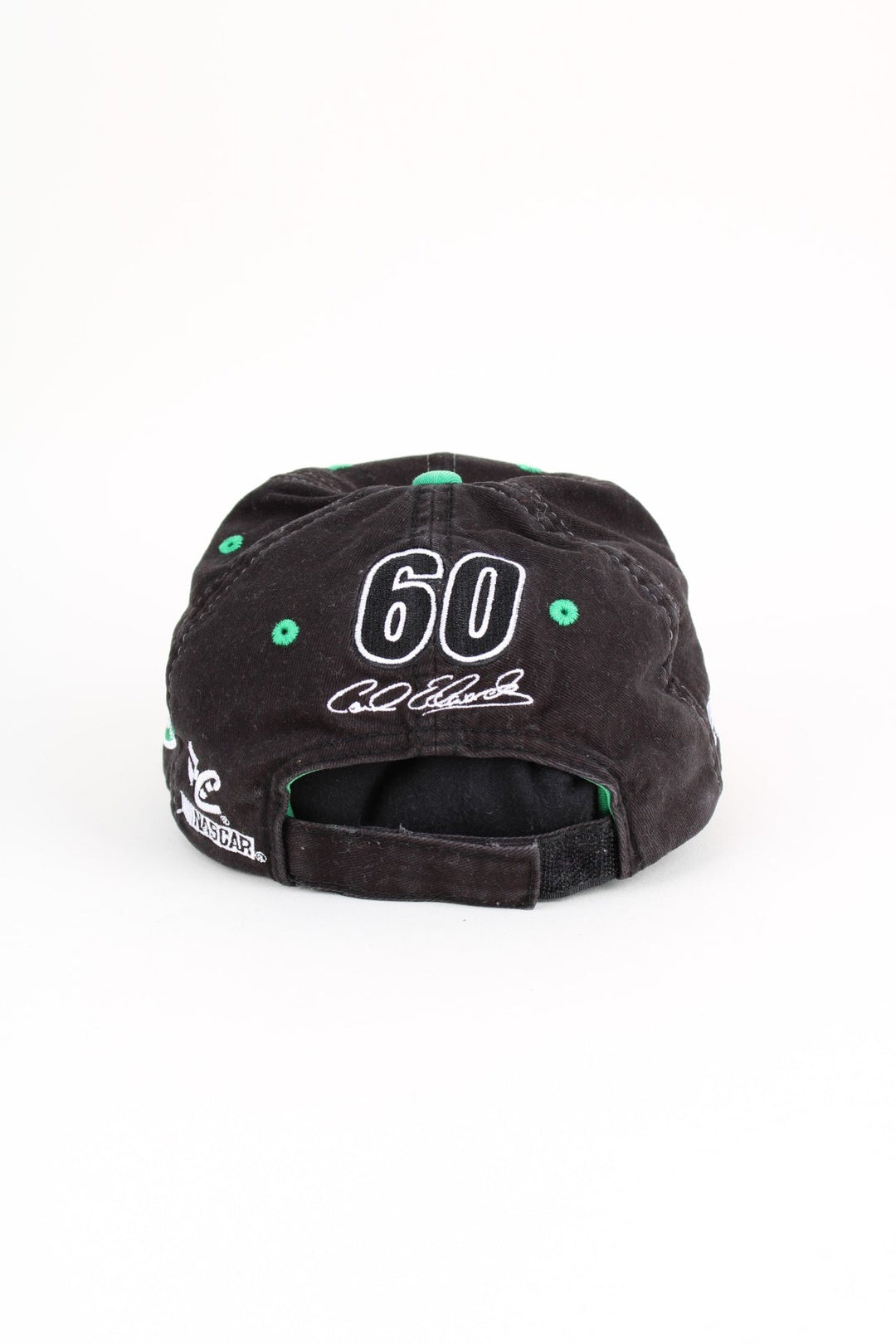 2007 Nascar Carl Edwards Scotts Cap in a black colourway with adjustable backstrap and embroidered branding.