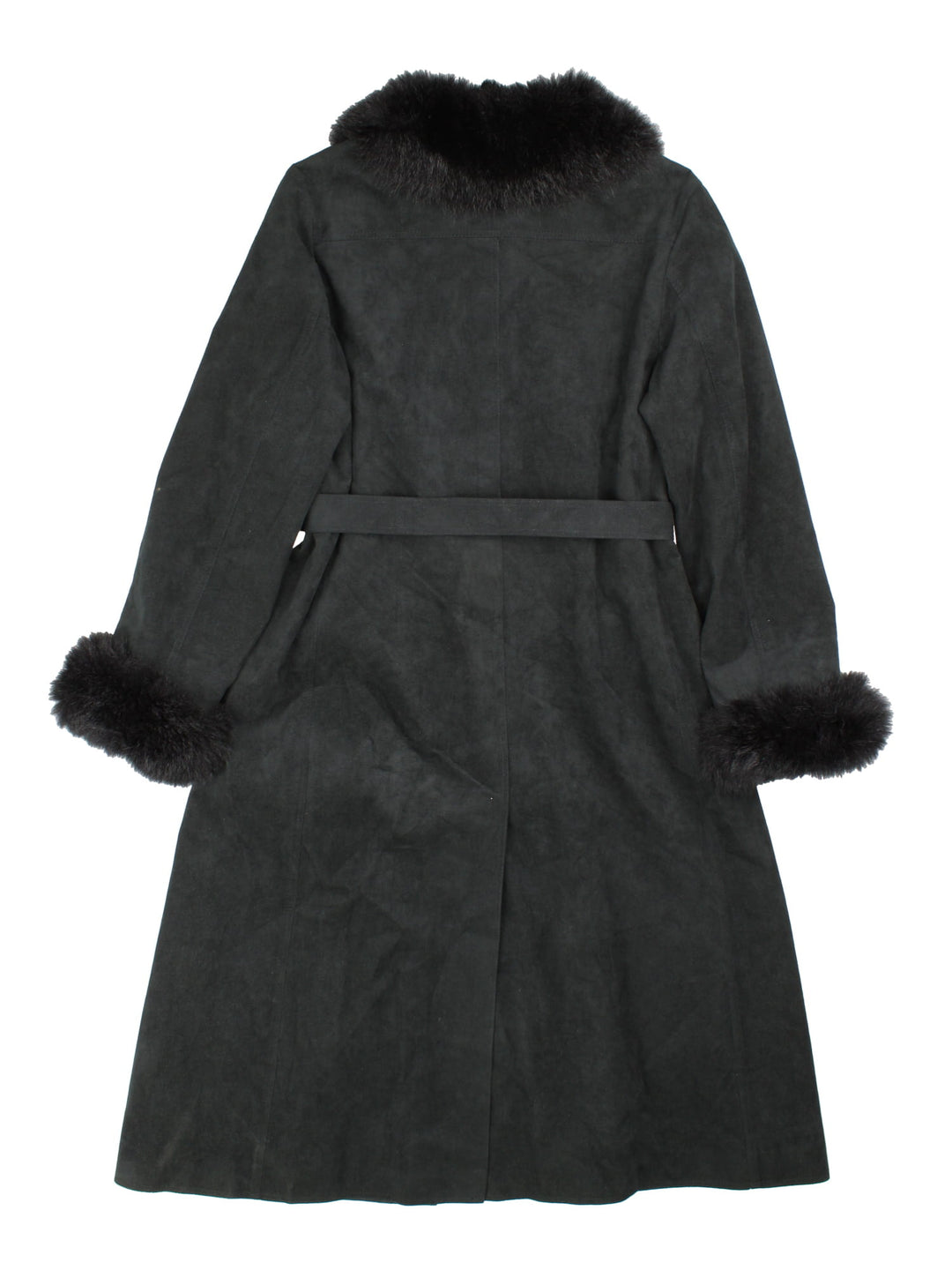 Vintage Leopard Print Lined Afghan Coat in a black colourway. Popper button fastening with breast pocket, full leapard print lining and faux fur collar and cuffs.