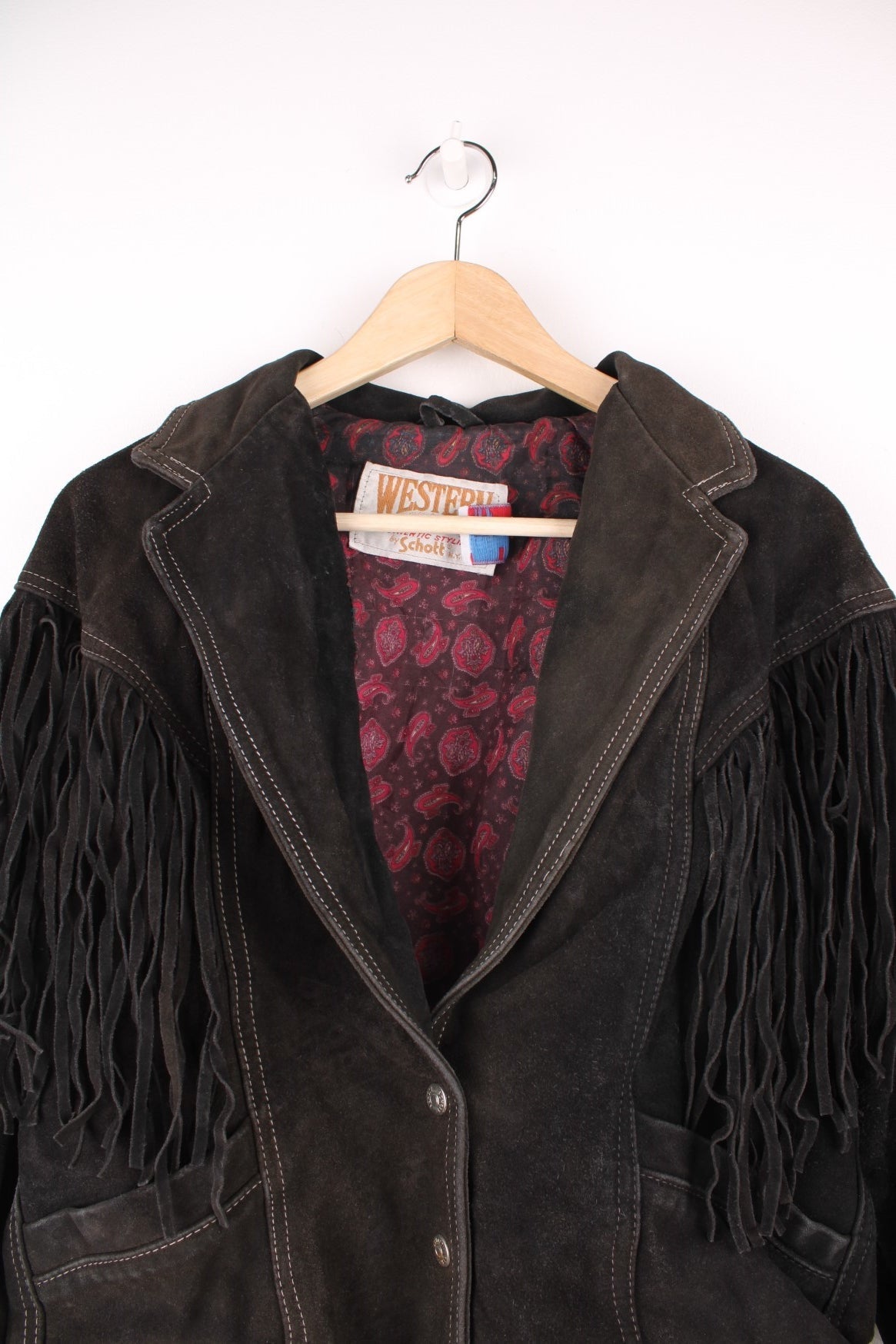 Supreme Schott Fringe Suede Coat