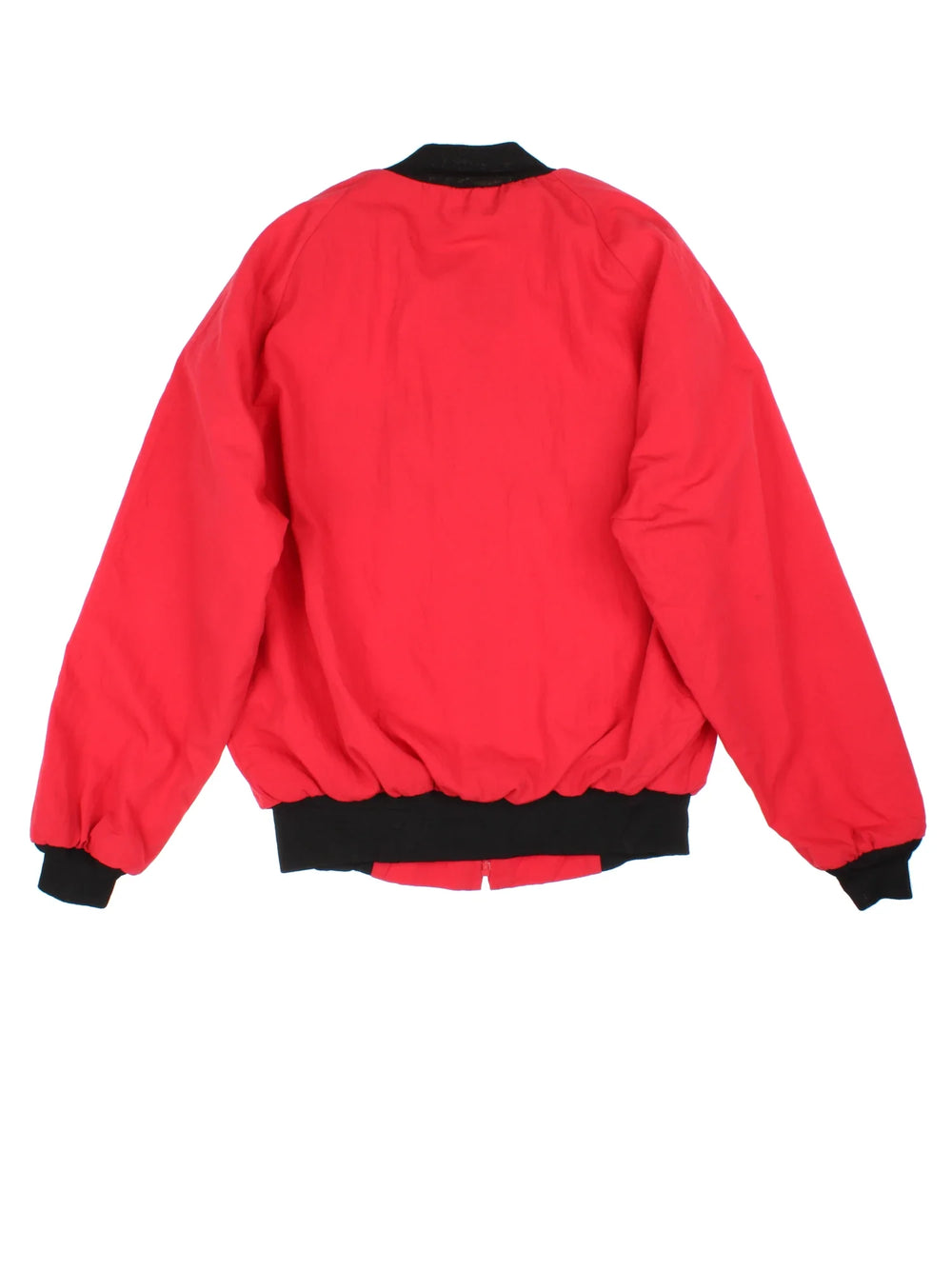 Vintage 90's Aztec Patterned Bomber Jacket in a red colourway. Buttons up and has side pockets, and Aztec style stripe pattern across the front.