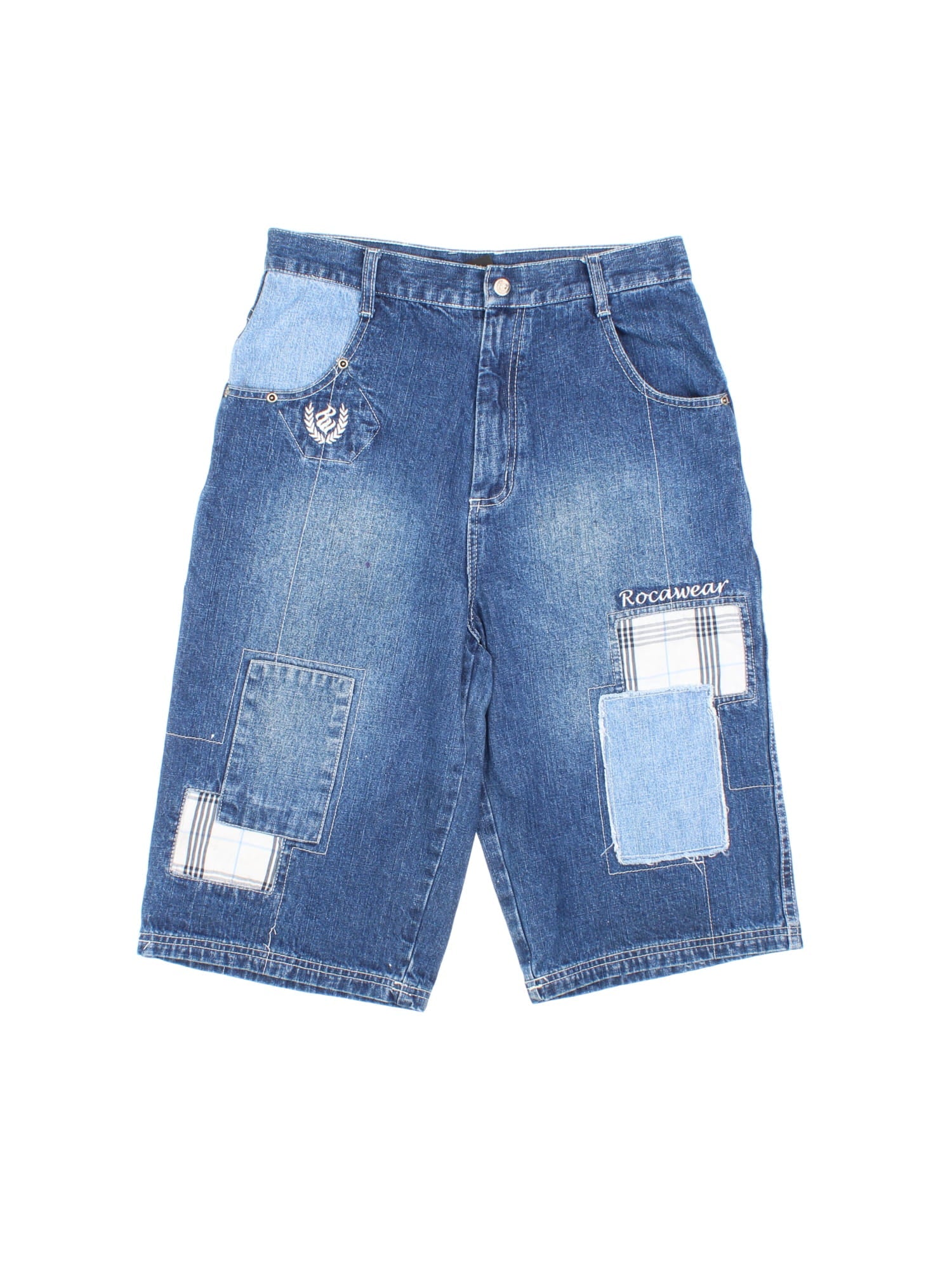 パンツ ROCA WEAR washed denim shorts y2k 00s Vintage RocaWear Denim Shorts Mens 30 Blue 2000s Y2K Jorts