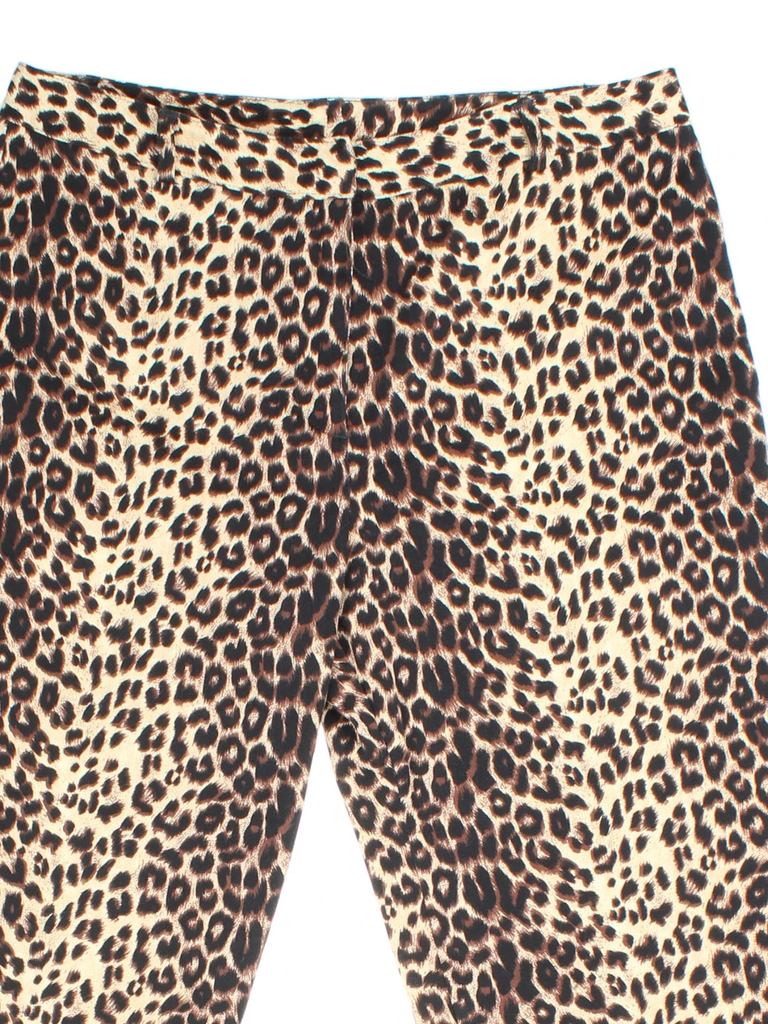 Y2K Leopard Print Trousers in tan brown and black colourway.