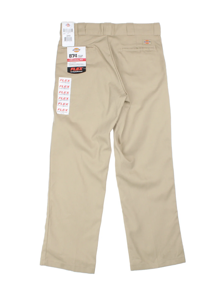 Dickies 874 Work Trousers in tan colourway with multiple pockets and the logo embroidered on the back.