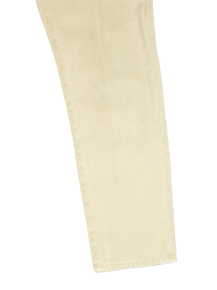 Stussy Jeans in tan colourway. Zip fly fastening with side/back pockets and embroidered branding on back right leg.