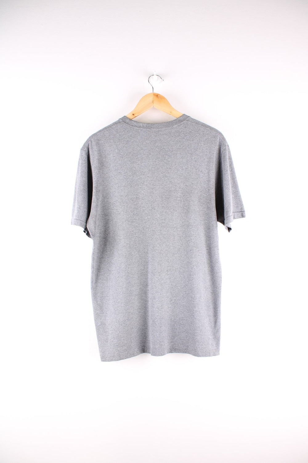 Patagonia Fitz Roy Bison t-shirt in grey with mountain graphic in the shape of a bison.