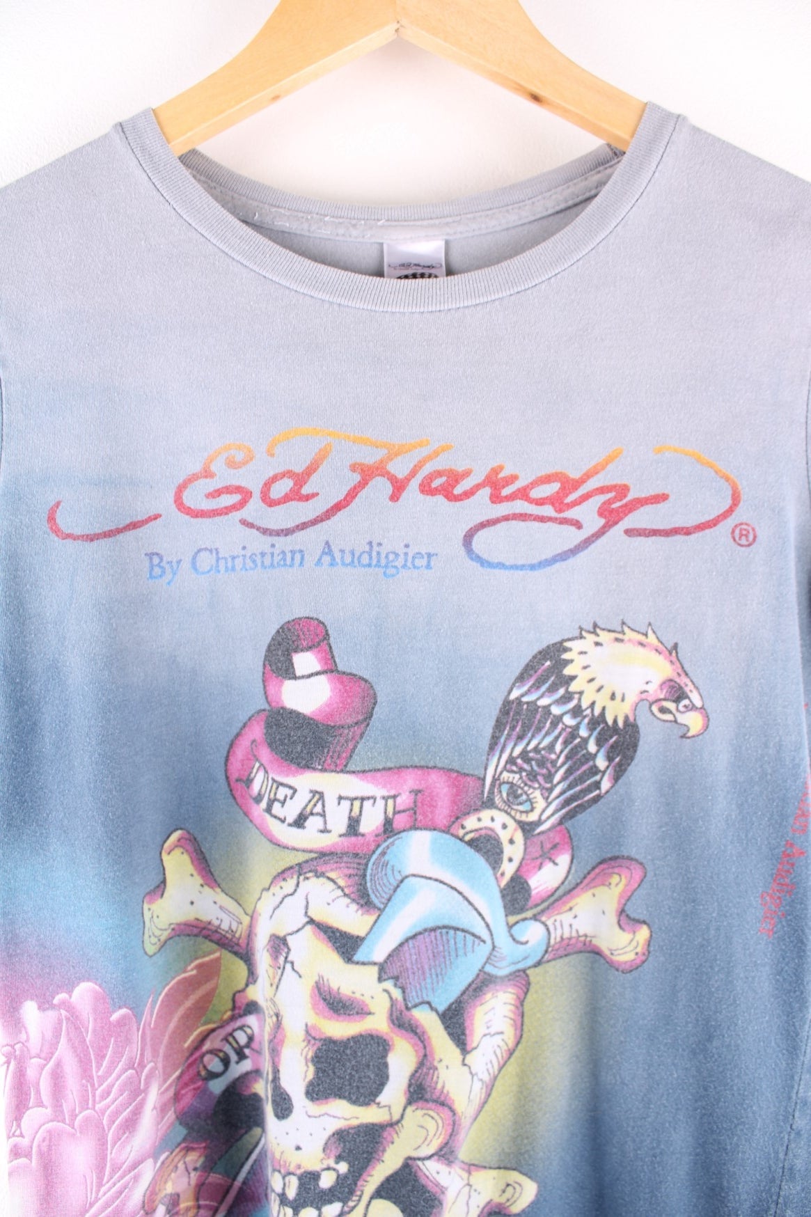 Y2K Ed Hardy Skull T-Shirt (Size M) – VintageFolk