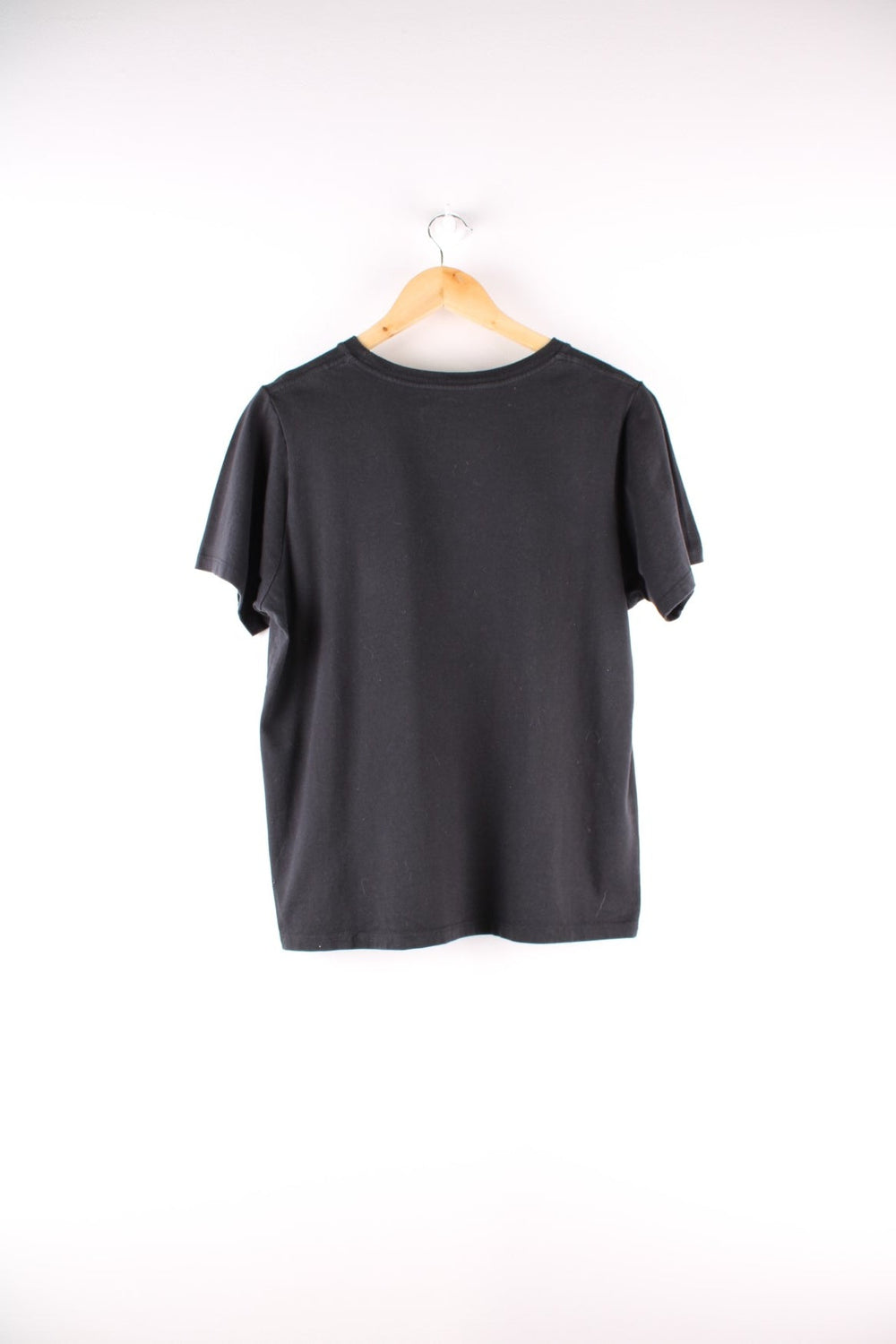 Stussy t-shirt in black with a printed logo in white.