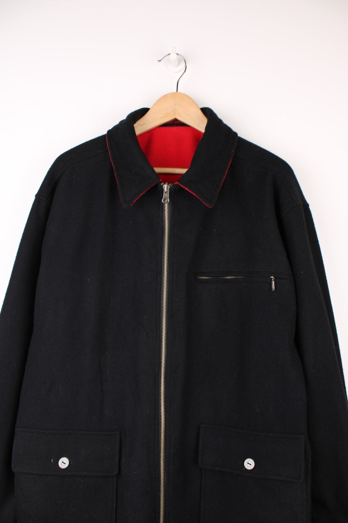 Vintage 90s Marlboro Embroidered Logo Reversible Bomber Jacket Red Black XL  | eBay