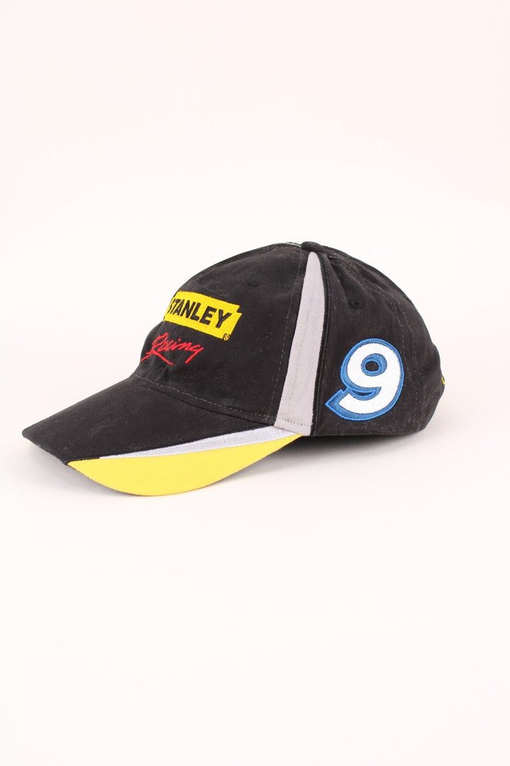 Stanley Nascar Racing Cap in a black colourway with the logo embroidered on the front/sides, and has adjustable strap at the back.