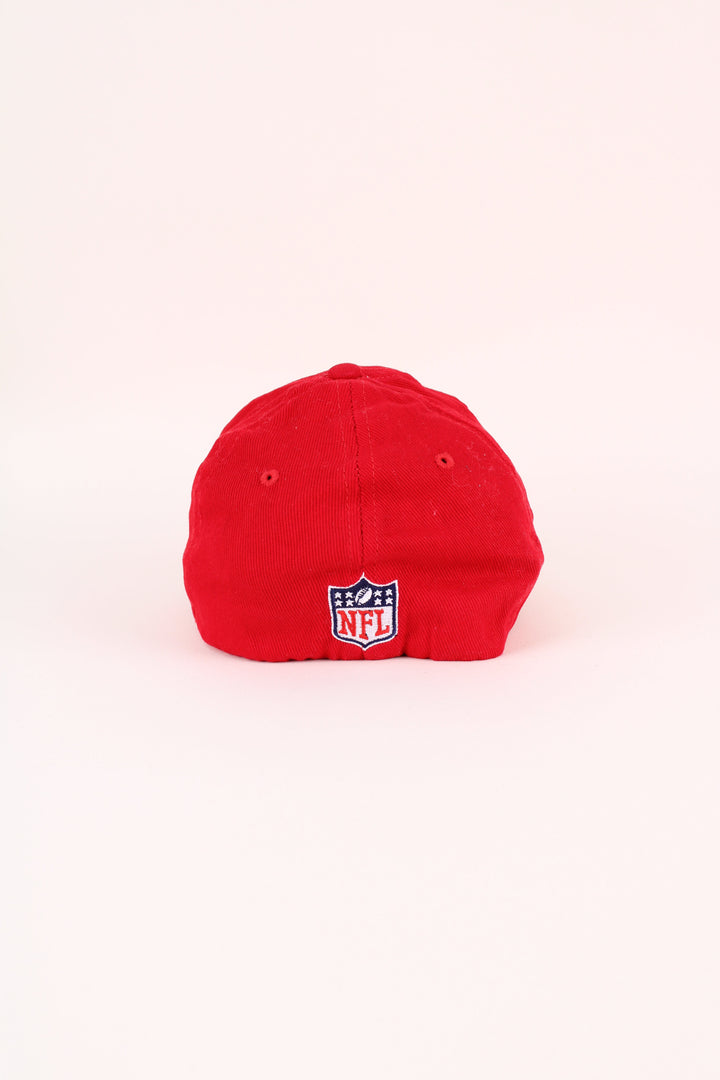 Budweiser NFL Cap in a red colourway with the logo embroidered on the front/back, and has a spandex stretch lining.
