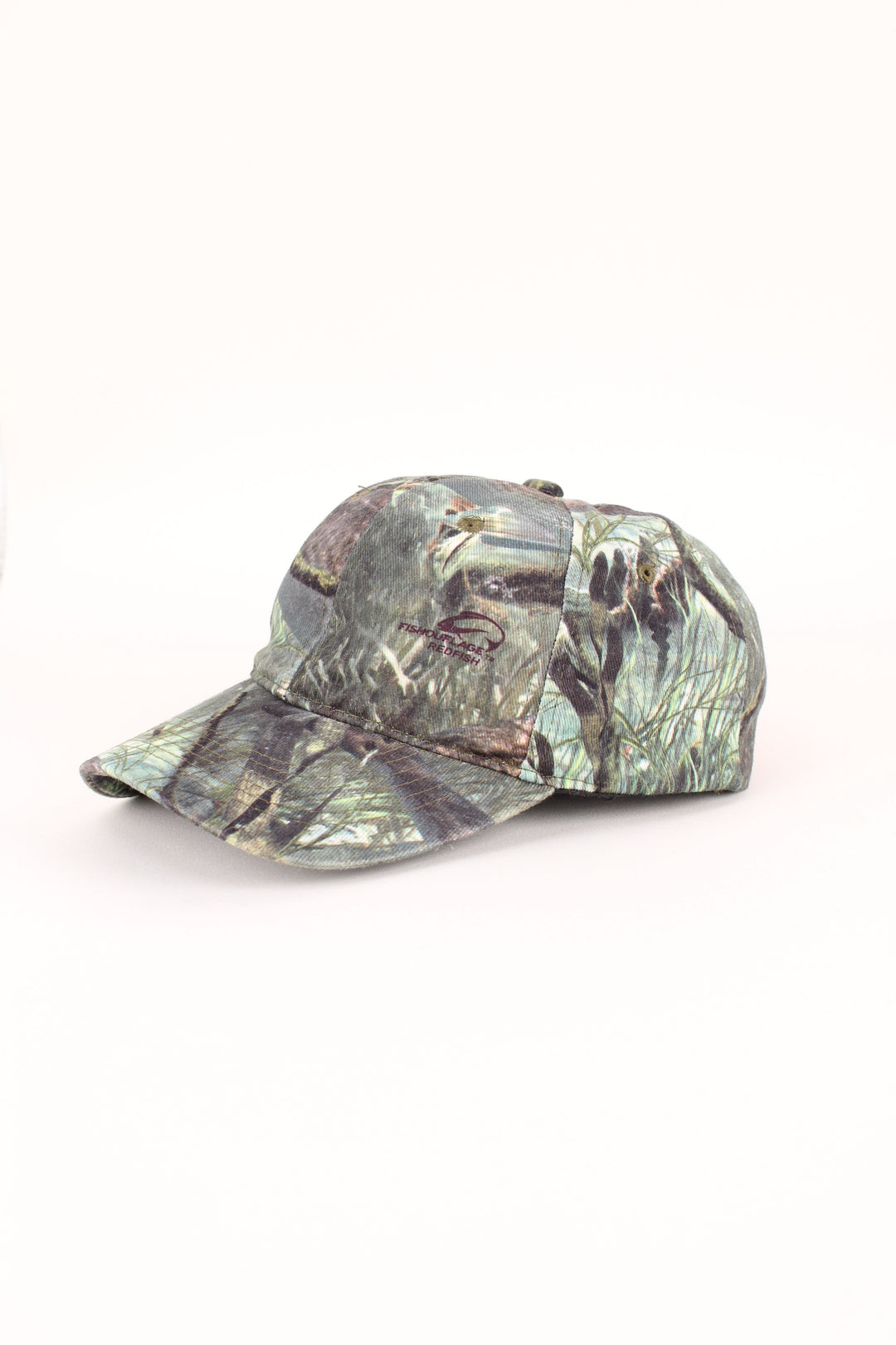 Vintage Camo Cap in a green colourway with all over print, and has adjustable velcro strap at the back.