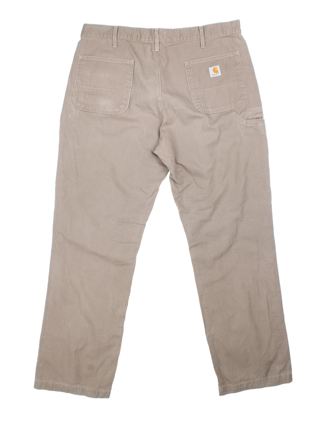 Carhartt Trousers in a brown colourway with multiple pockets and the logo embroidered on the back.