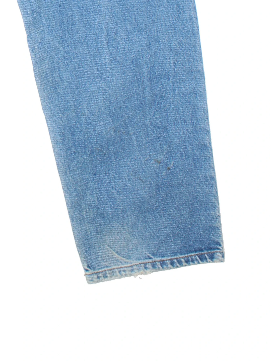 Carhartt Jeans in a blue colourway with multiple pockets and the logo embroidered on the back.