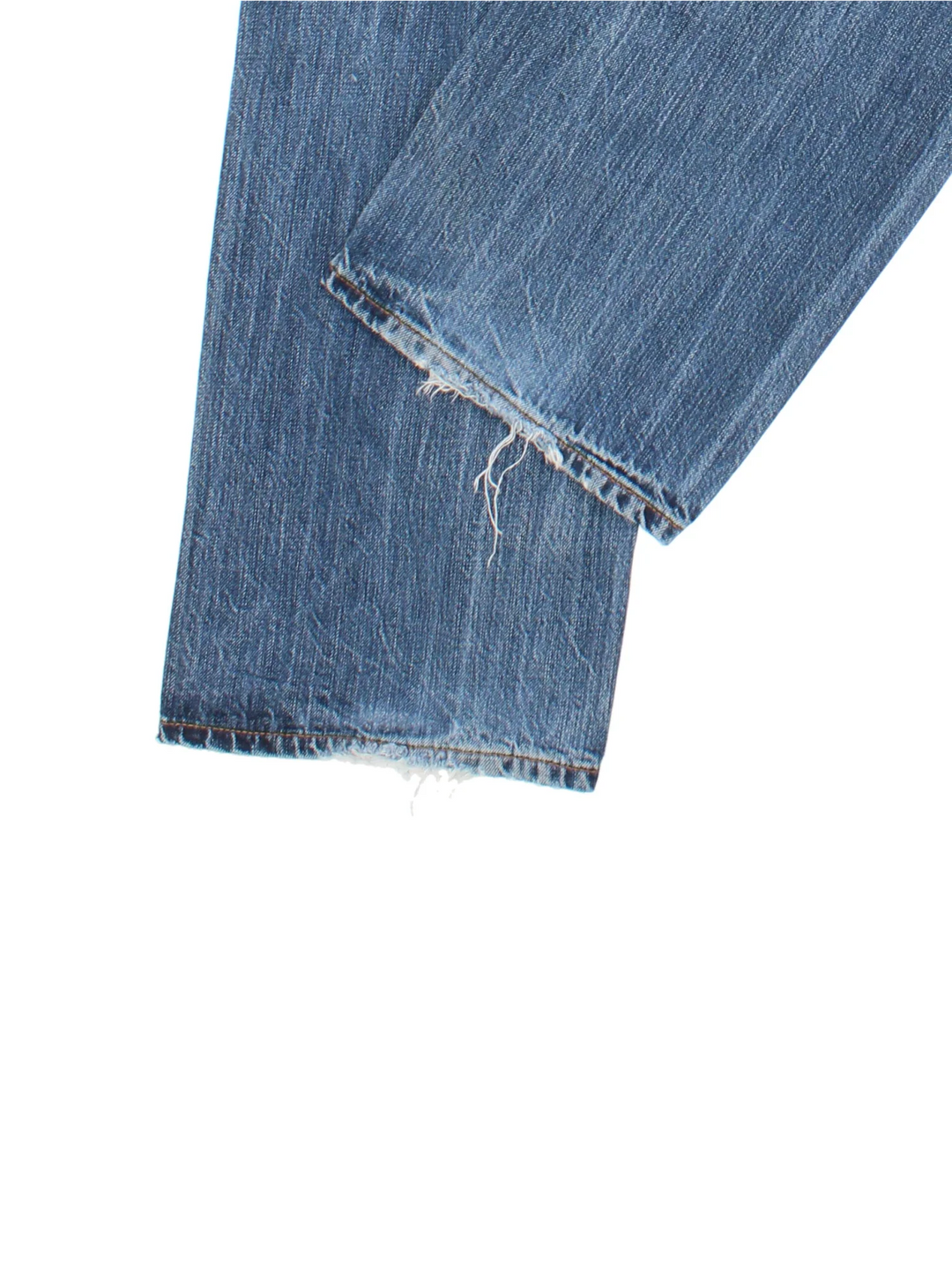Carhartt Bronco Pant Jeans in a blue colourway with multiple pockets and the logo embroidered on the back.