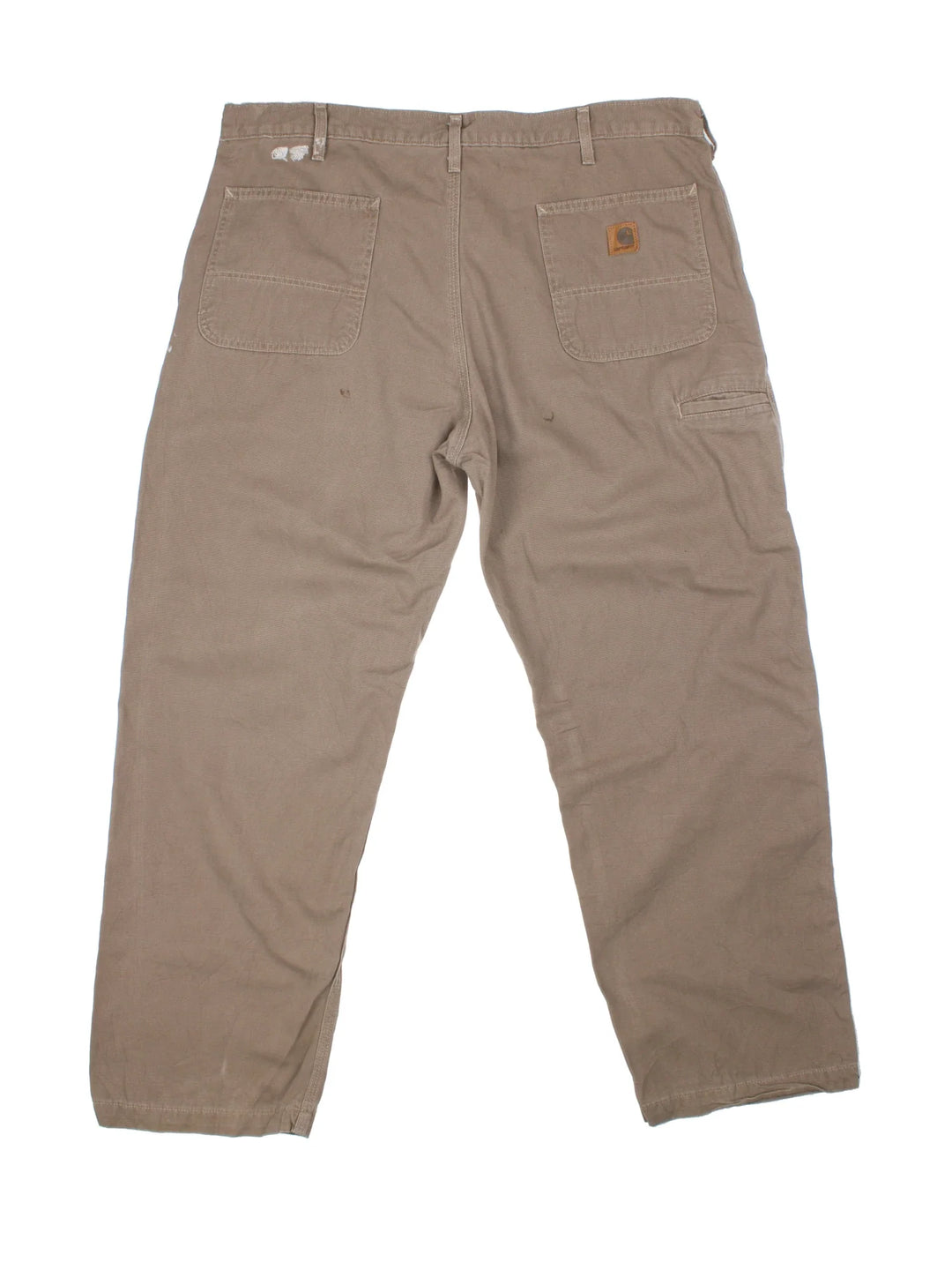 Carhartt Trousers in a brown colourway with multiple pockets and the logo embroidered on the back.