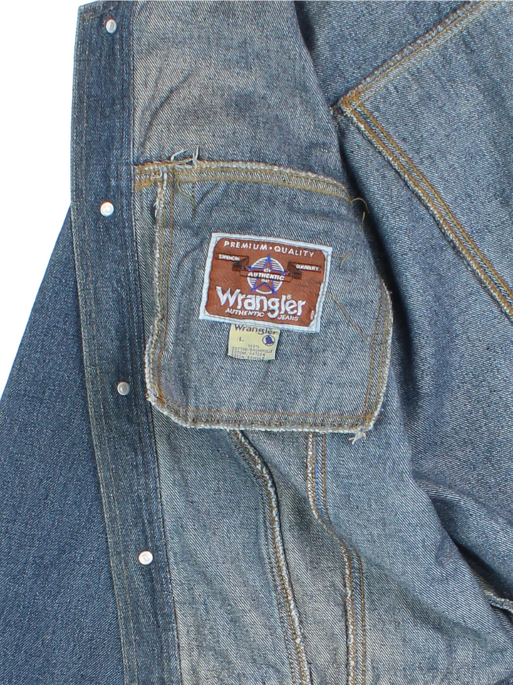 Wrangler Paneled Denim Jacket (Size L)