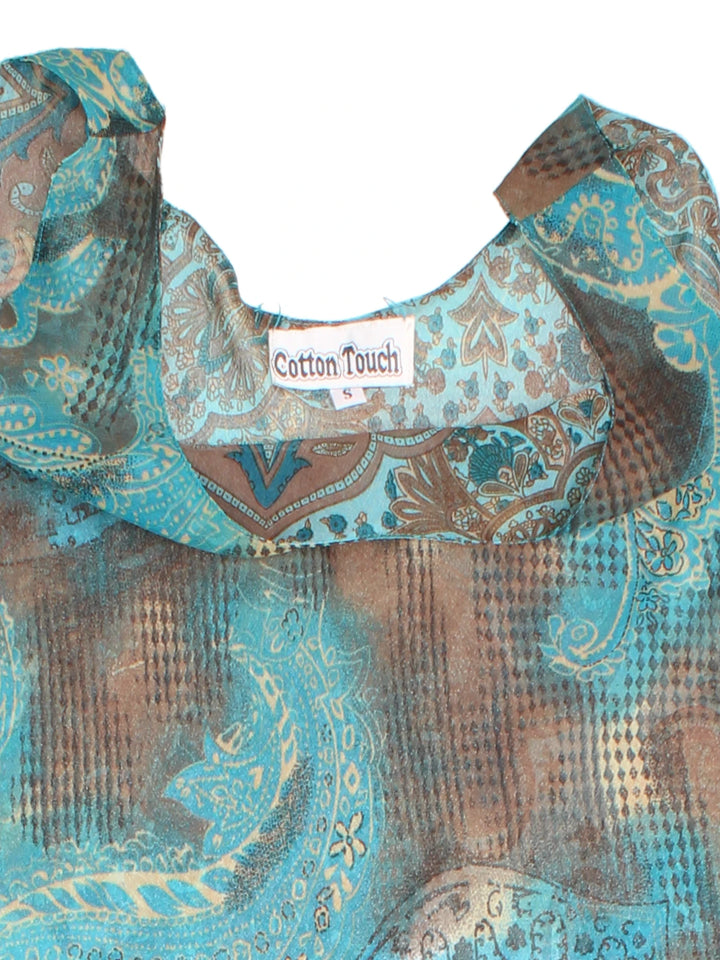 Y2K Paisley Maxi Dress (Size S)