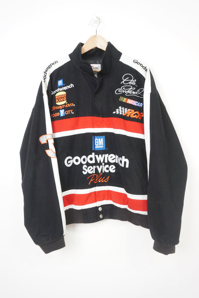 Vintage Good Wrench Dale Earnhardt NASCAR Racing Jacket with embroidered branding 
