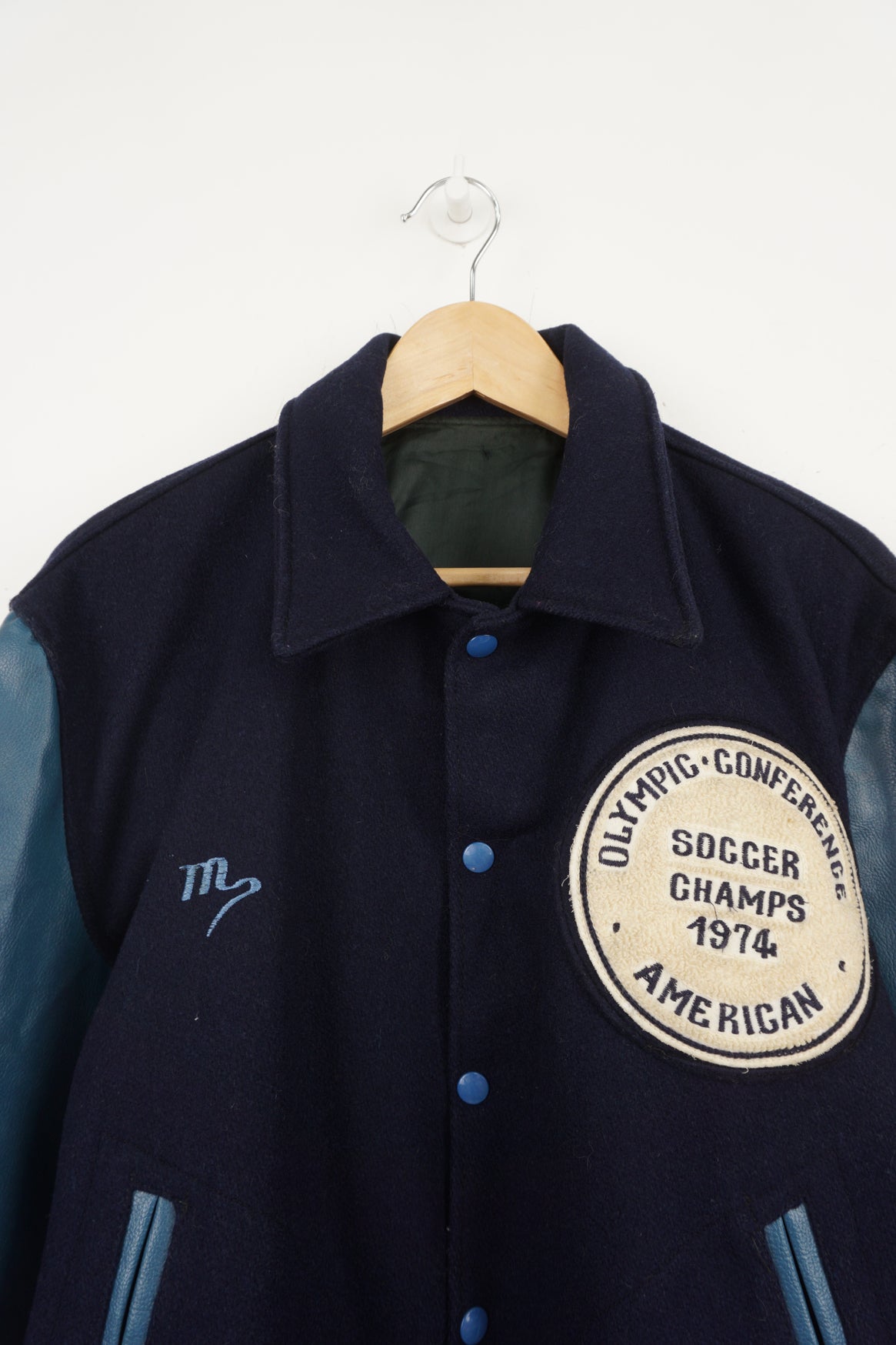 ジャケット・アウター vintage varsity jacket L Vintage 1980s Varsity Football Letterman Jacket Size L Gem