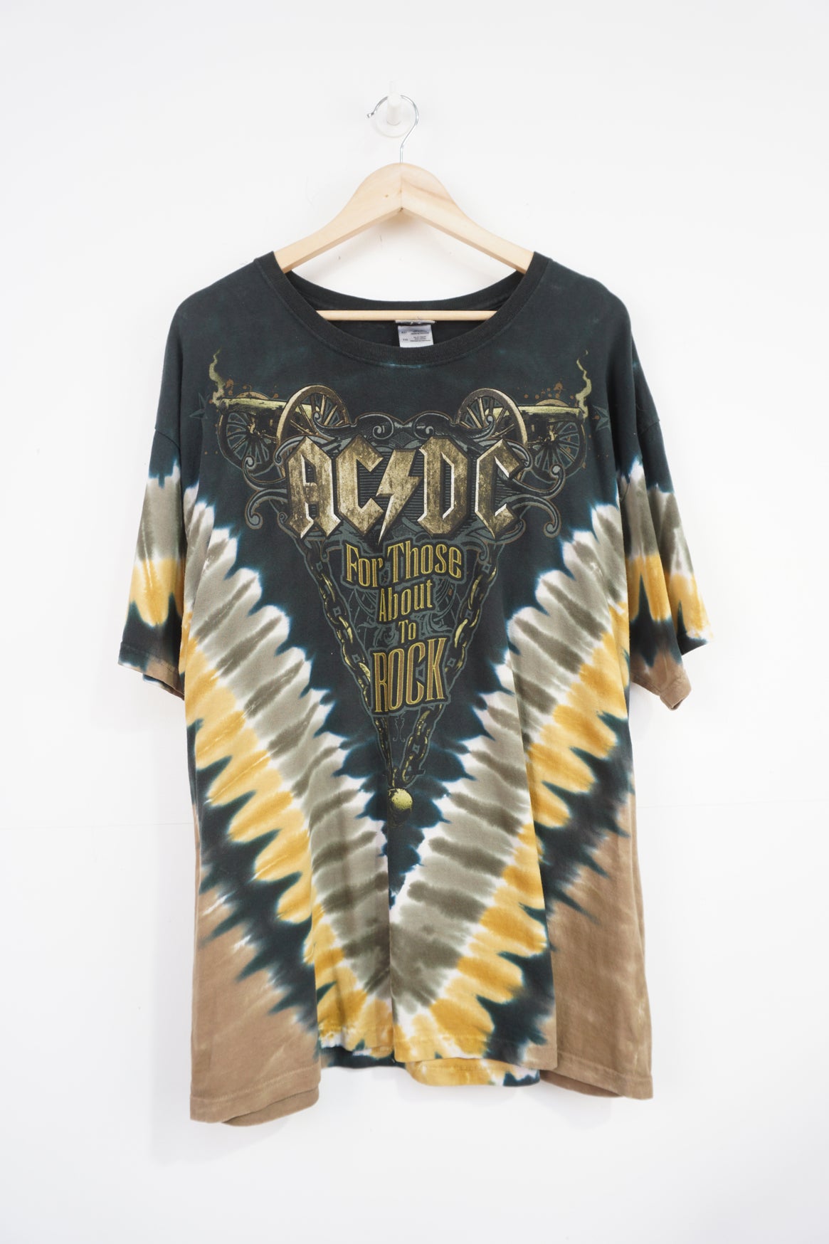 AC/DC Tie Dye T-Shirt (Size L) – VintageFolk