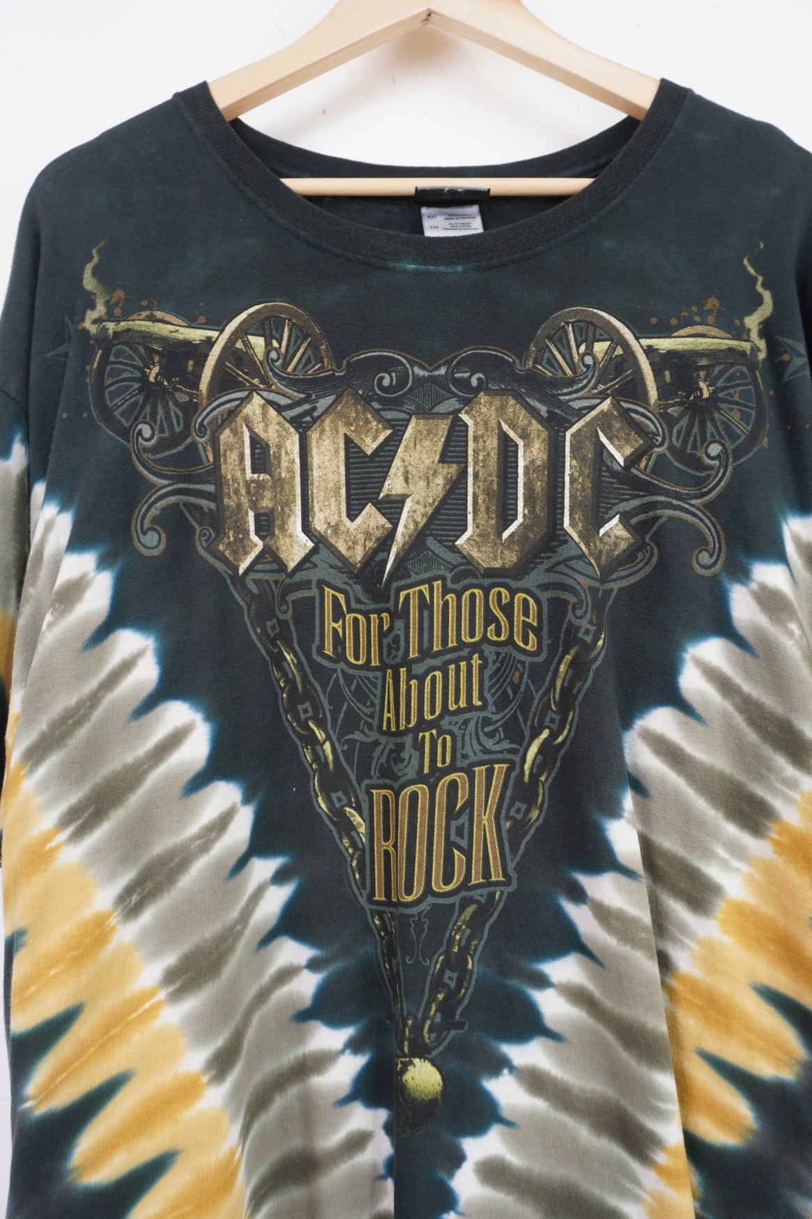 AC/DC Tie Dye T-Shirt (Size L) – VintageFolk